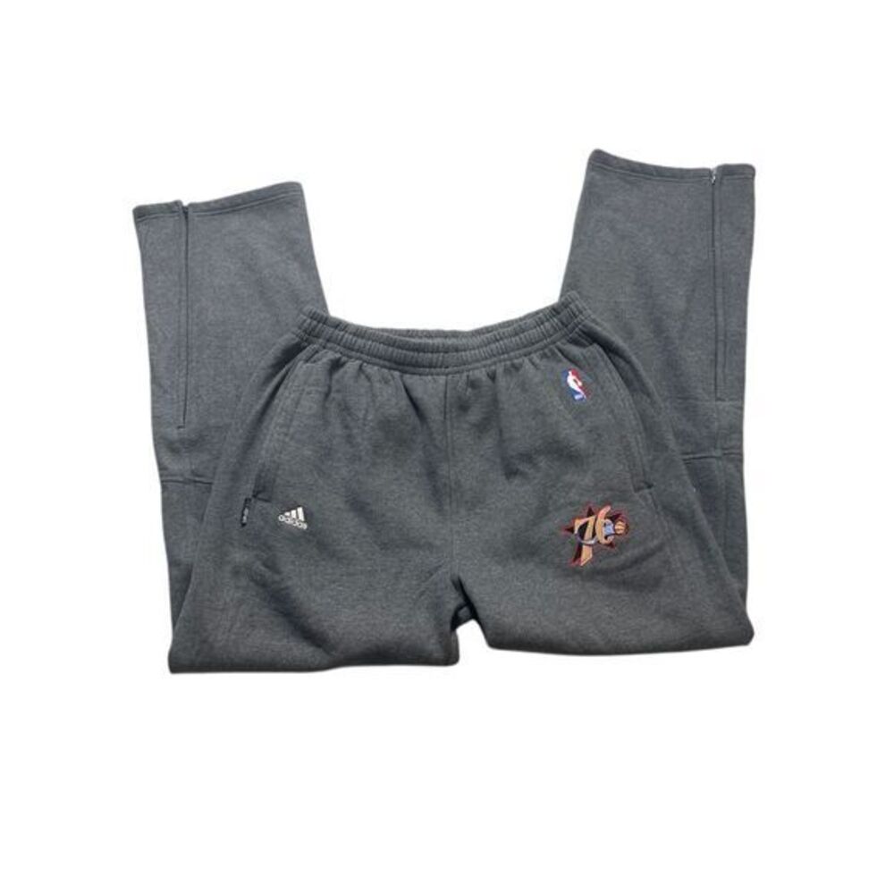 Adidas Philadelphia‎ 76ers Men's XL Tall NBA Basketball Sweatpants Gray Joggers